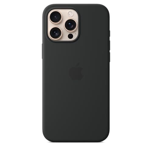 Image of Apple iPhone 16 Pro Max Silicone Case with MagSafe - Black ​​​​​​​
