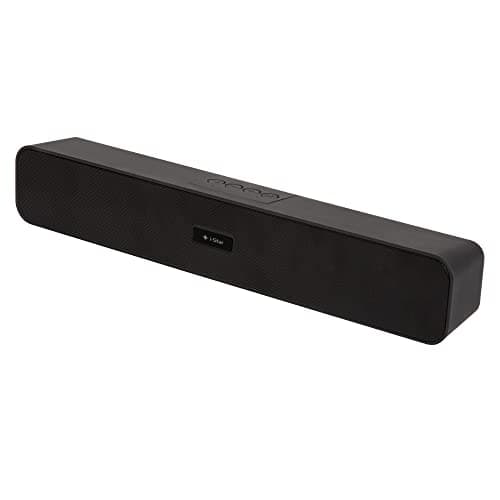 Image of i-Star Soundbar Mini Portable Bluetooth PC and TV Speakers, Compact 10W Wireless Computer Speaker Sound Bars for Gaming, Bluetooth, USB or AUX Input, Built in FM Tuner