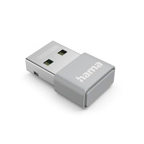 Image of Hama Nano N150 WiFi Stick (USB 2.0 WiFi Adapter, 2.4GHz, 150Mbps, Compatible with WPA/WPA2 and WEP 128/64 Bits)