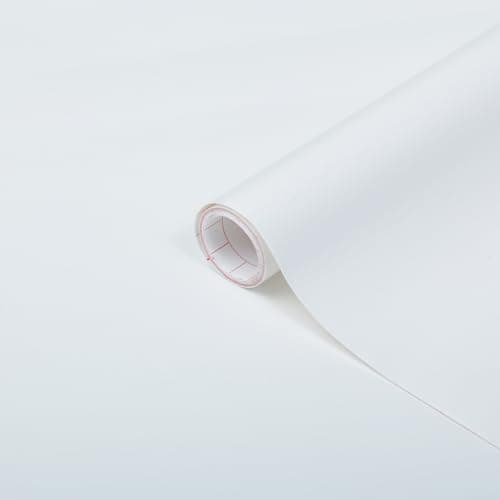 Image of d-c-fix vinyl wrap White matt plain 90 cm x 2,1 m - sticky back plastic roll for furniture, kitchen & cupboards - contact paper sticker self adhesive film