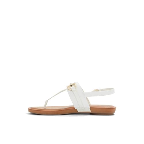 Image of ALDO Women's Tany Flat Sandal, Open White, 6