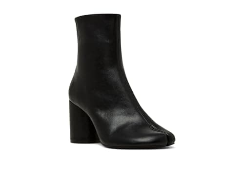 Image of Steve Madden Women's Caro Ankle Boot, Black Leather, 4 UK