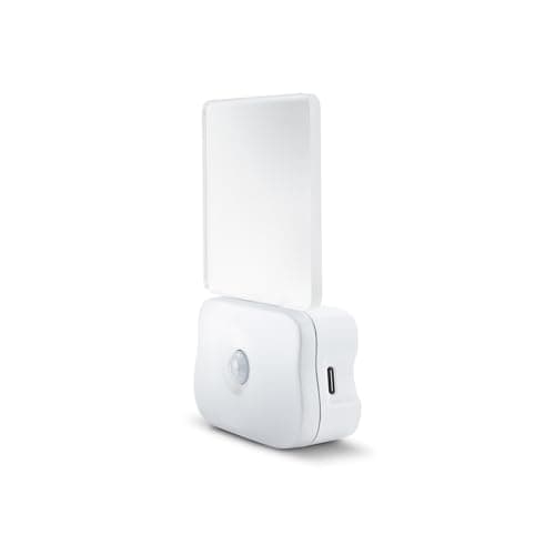 Image of Integral LED Motion Sensor Night Light Wall Mountable Rechargeable 500mAh Battery Auto On/Off Portable Ideal for Stairs, Hallways, Porches, Bedrooms, Nurseries