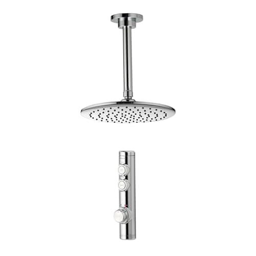 Image of Aqualisa ISD.A1.BFC.23 iSystem Smart Shower Concealed with Ceiling Fixed Head - for HP/Combi Systems