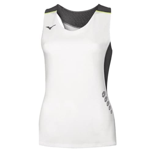 Image of Mizuno Premium JPN Singlet W Women's Tank Top, Womens, Sleeveless Shirt, U2EA720170, White/Black, S
