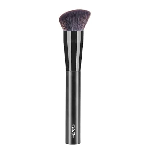 Image of Vela.Yue Liquid Foundation Makeup Brush Synthetic Round Slant Buffing Blending Thick Creams Face Brush