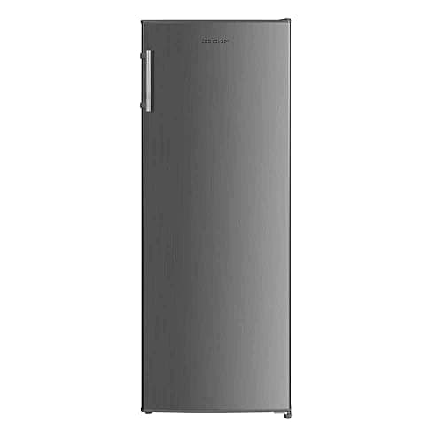 Image of Cookology CTFZ163IX Tall Freestanding Freezer in Inox - Upright Freezer - 168 Litre Capacity - 5 Large Drawers - Reversible Door - 4 Star Rating