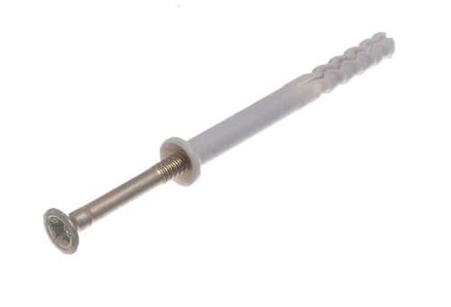 Image of 40 x Nylon Hammer in Frame FIXINGS RAWL Masonry Plugs & Screws M5 x 50MM