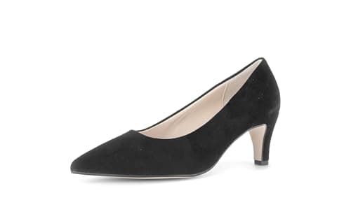 Image of Daze Womens Court Shoes Black Suede