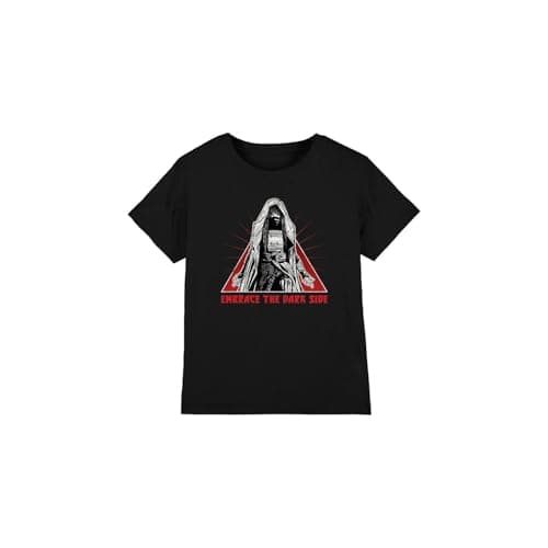 Image of Star Wars The Acolyte Embrace the Dark Side of the Force Unisex Kids T Shirt, Black, 9-10 Years