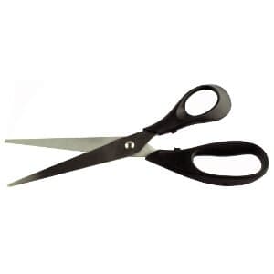 Image of Q-Connect Ergonomic All Purpose Scissors 210mm Stainless Steel Blades Black Handle CKF01227