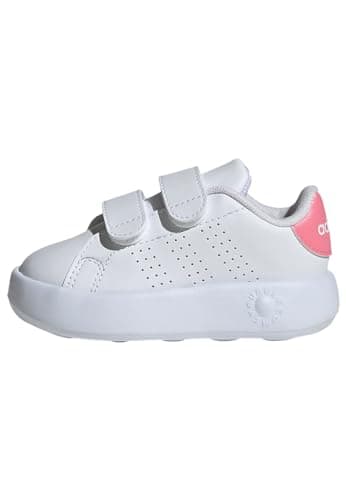 Image of adidas Unisex Kids Advantage Shoes Kids, Cloud White/Bliss Pink/Core Black, 7 UK Child