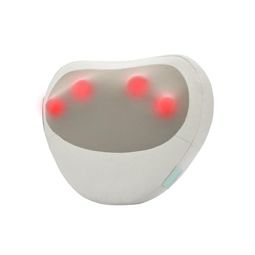 Image of Homedics Total Recline Neck Massager, Shiatsu Massage Pillow, Soothes Neck Pain, Relieves Shoulder Pain, Deep Tissue Massager, Use on Bed, Floor, Couch, Cordless, Portable, Heat Therapy