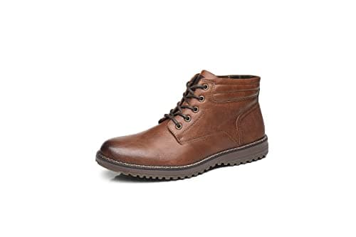 Image of TOP STAKA Men's Boots, Leather Lace Up Winter Shoes for Work, Travel, Business, Casual Shoes