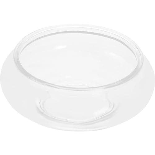 Image of Toddmomy Large Clear Glass Fish Bowl Vase - Round Terrarium Shallow Bowl Planter for Hydroponic Water Lily, Aquatic Plant, Succulent and Air Plant S