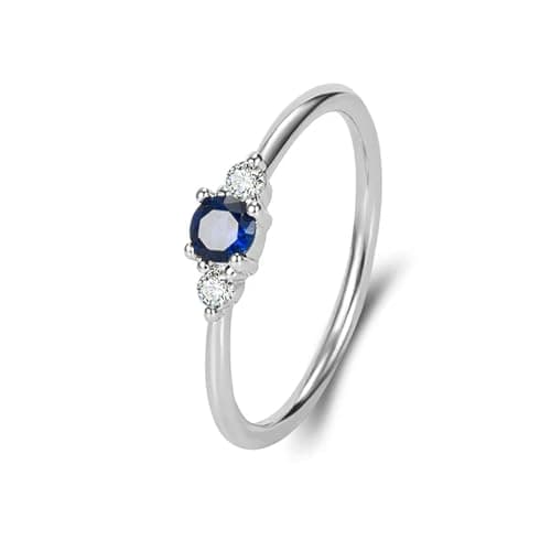 Image of 925 Silver Jewelry Ring for Women Sapphire Zircon Gemstone Gold Color Finger Rings Wedding Engagement Party Accessory -9-silver