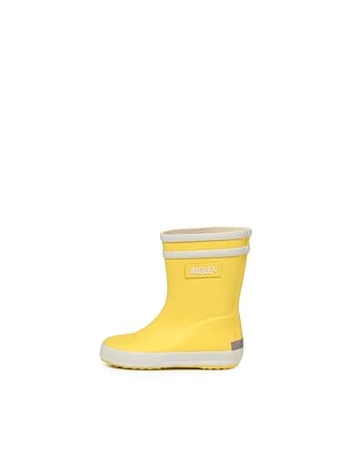 Image of Aigle Baby Flac 2 Unisex Children's Rain Boots, Yellow New, 5.5 UK