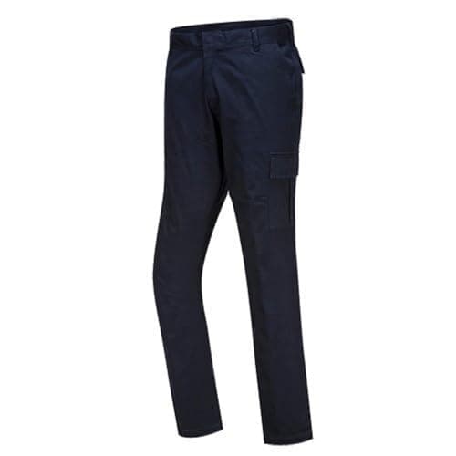Image of Portwest Stretch Slim Combat Trouser, Trouser Length: Regular, Color: Dark Navy, Size: 34, S231DNR34
