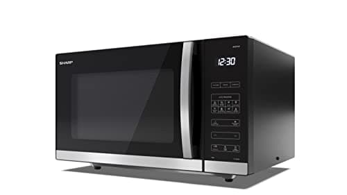 Image of SHARP YC-QS302AU-B 30 Litre 900W Digital FLATBED Microwave, 10 power levels, ECO Mode, defrost function, LED cavity light - Black