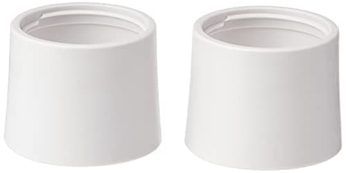 Image of Merriway BH02629 (2 Pcs) Replacement Short Lamp Holder Skirt, White 28mm (1.1/8 inch) - Pack of 2 Pieces