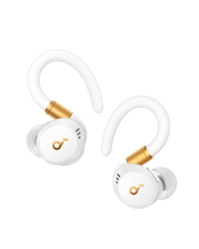 Image of soundcore Sport X20 by Anker, True-Wireless Workout Earbuds, Rotatable and Extendable Ear Hooks, Noise Cancelling, Deep Bass, IP68 Waterproof, Sweatproof, Dustproof, 48H Play, Sport Earbuds for Gym