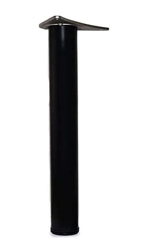 Image of REJS 4 x 870mm Adjustable Black Breakfast Bar Worktop Support Table Leg 60mm Diameter