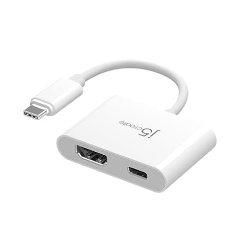 Image of j5create USB-C to 4K HDMI Adapter with Power Delivery, Supports 4K UHD Video, Passthrough Power up to 100W for Connected Devices, Compatible with MacBook, iPad, Smartphone, Laptop