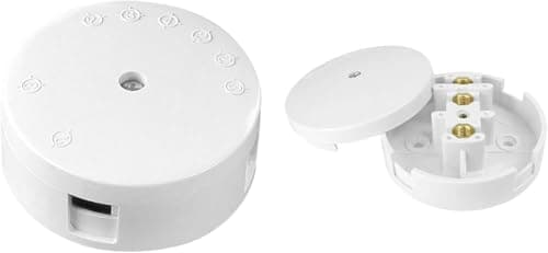 Image of 30 Amp Terminal Junction Box Plastic PVC Electrical Wiring 3 Terminal Cable Connector White