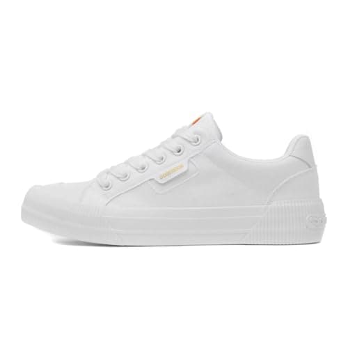 Image of Rocket Dog Cheery Womens White Lace Up Canvas Shoe - Size 7 UK - White