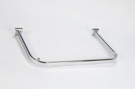 Image of Chrome Heavy Duty Accessories 500mm D Rail Oval FIT ARM|Hook Oval|Back BAR|FIT|FIX Retail Shop Display