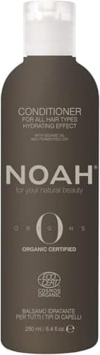 Image of NOAH Origins Organic Conditioner – Hydrating with Sesame Oil & Fermented Oat, Lightweight & Nourishing, Enhances Shine & Smoothness, Detangles & Softens, COSMOS Organic, SLS-Free, 250ml