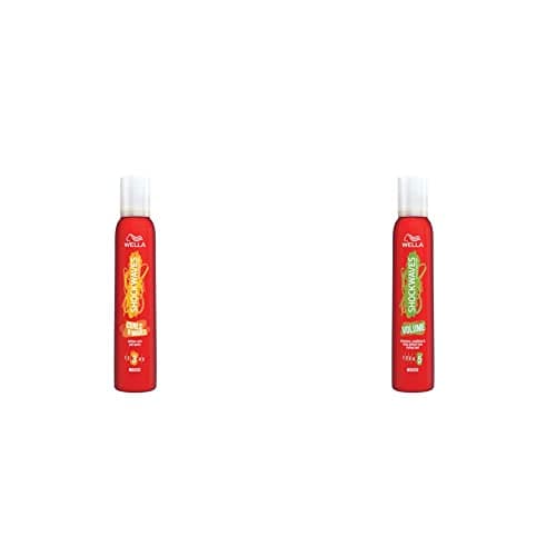 Image of Wella Shockwaves Curls and Waves Mousse, 200ml & Shockwaves Volume Mousse, 200ml
