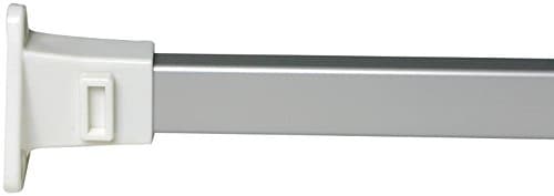 Image of Croydex Modular Shower Curtain Rail System 6 Configurations Silver