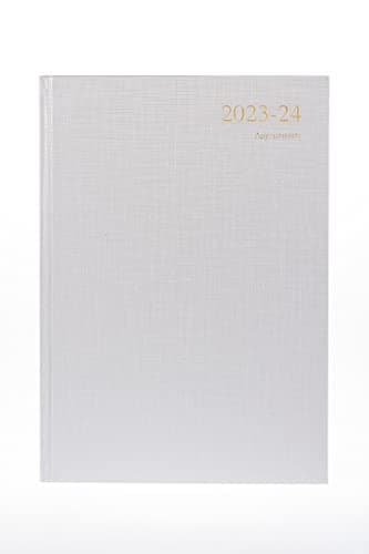 Image of Collins Debden Essentials Academic 2023-24 A4 Day to A Page Mid Year Diary Planner (Appointments) School, College or University Term Journal - July 2023 to July 2024 - Silver - ESSA41M.48-2324