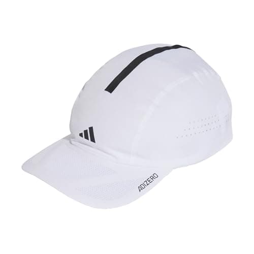 Image of adidas Unisex RUNNINGxADIZERO Lightweight Cap Climacool, White/Black, M-L