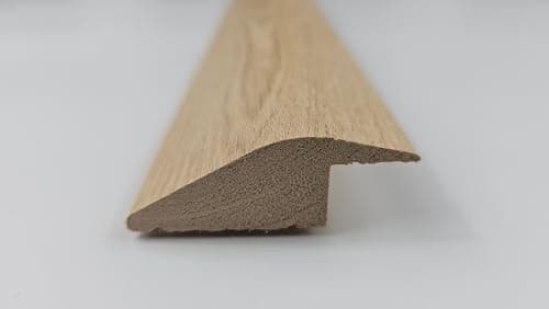 Image of Project DIY® Solid Oak Ramp & Reducer Threshold Door Bar – 900mm x 58mm – 15mm Rebate Height – Premium Solid Oak R Section – Smooth Machined Finish (Unfinished, 900mm Length)