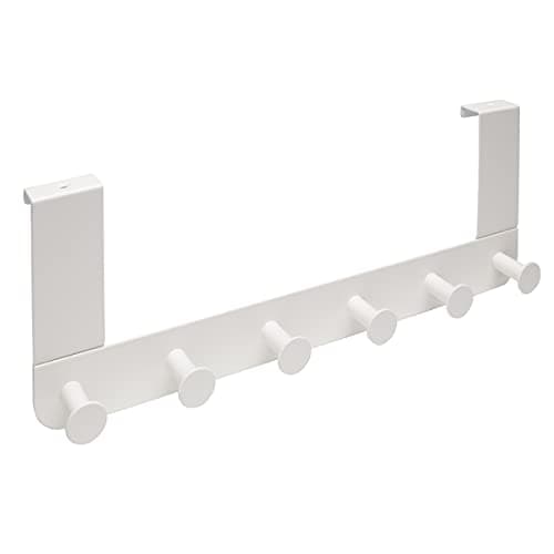 Image of Ikea Enudden Contemporary Hanger for Door, White - Pack of 1,37 x 6 x 5 cm