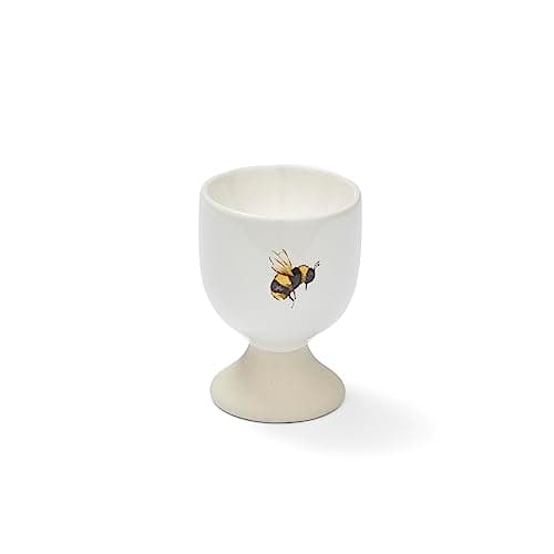 Image of Cooksmart British Designed Egg Cups | Ceramic Egg Cup for Breakfast | Egg Poacher Cups for All Types of Kitchen - Bumble Bees