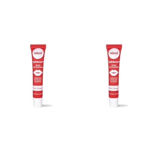 Image of Indeed Labs Hydraluron+ Tinted Lip Treatment, Red, 9 ml (Pack of 2)