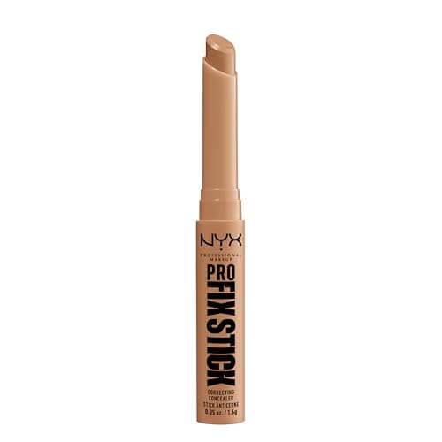 Image of NYX Professional Makeup Correcting Concealer Stick, Covers Blemishes, Dark Spots and Discolouration, 12H Wear, Infused with Hyaluronic Acid, Vegan Formula, Pro Fix Stick, Nutmeg