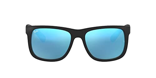 Image of Ray-Ban Unisex's Justin Sunglasses, Green/Blue, 51 mm