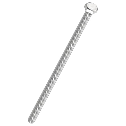 Image of Kozelo 2 Pcs Hex Head Screws Bolts - [M8-1.25x190] 304 Stainless Grade A2-70 Steel Fully Threaded Hex Tap Metric Hexagon Head Machine Bolts Right Hand External Hex Drive, Silver