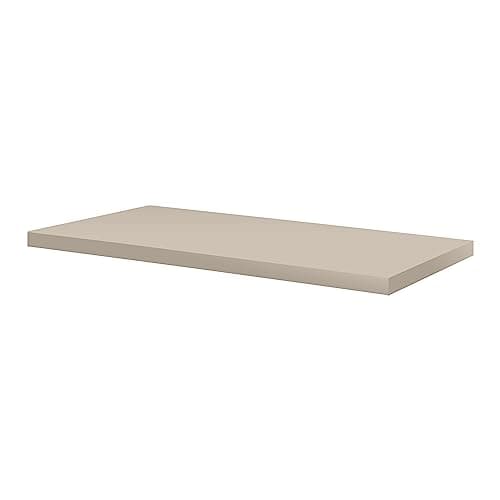 Image of highdecora Custom Size Internal Shelf Matt for Storage Cabinet, Wardrobe, & Kitchen – 18mm Shelving Boards with 6 Shelf Pegs for Kitchen Cupboard Shelves (Cashmere Grey, W80cm-90cm X D10cm-60cm)