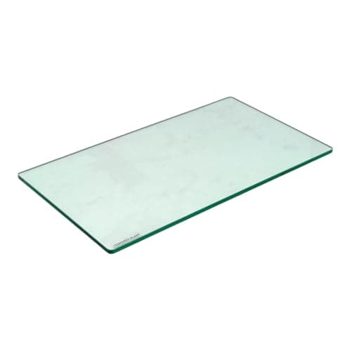 Image of Pack of 2 Glass Shelf Panel 300 x 250 x 6mm | Tempered, Thick Glass with Smooth Edges | Floating Wall Shelf for Home or Commercial Use