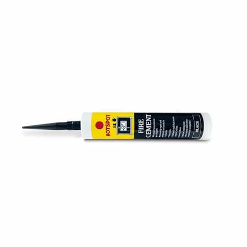 Image of Hotspot Fire Cement 310ml – High-Temperature Resistant Fire Cement for Stoves, Fires, and Chimneys – Available in Black or Buff – Ideal for Sealing and Repairing