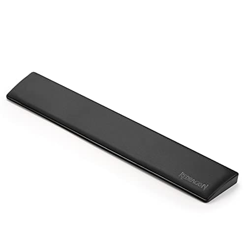 Image of Redragon P037 Meteor L Computer Keyboard Wrist Rest Pad, Ergonomic Soft Memory Foam Wrist Rest w/Anti-Slip Rubber Base, 100% 104 Keys Standard Size 17.12 x 2.87 in, 0.78 inch (20mm) Height, Black