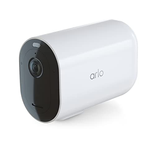 Image of Arlo Pro 4 XL Security Camera Outdoor, 2K HDR, Wireless CCTV, 12-Month Battery, Colour Night Vision, 2-Way Audio, Built-in Siren, No Hub Needed, Free Trial of Arlo Secure Plan, White