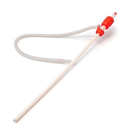 Image of Syphon Large Hand Pump Portable Manual Car Fuel Transfer Pump for Gas Gasoline Petrol Diesel Oil Liquid Water Tank With Flexible Pipe And Straight Pipe