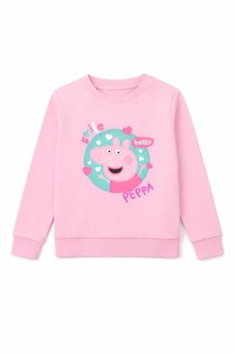 Image of Peppa Pig Girls Sweatshirt, Light Pink, Age 3-4 Years