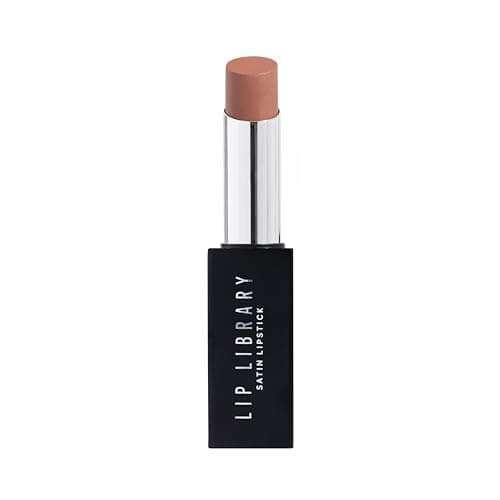 Image of BPerfect Lip Library Lipstick – Long Lasting Satin Lipstick Infused with Jojoba Oil, Shade Desire (Warm Cinnamon Nude)